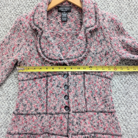 Nine West Women's (Size Small) Button Front Knit Cardigan/Sweater/Blazer/Jacket - Picture 11 of 16